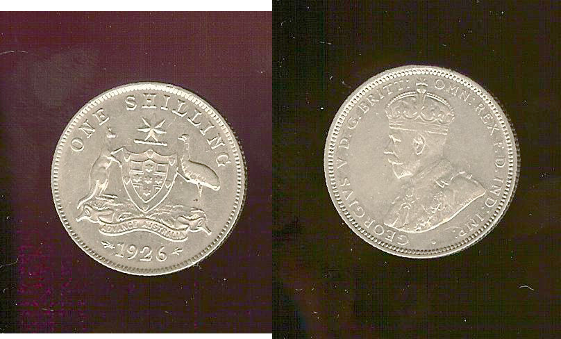 AUSTRALIE 1 Shilling Georges V 1926 TTB+
